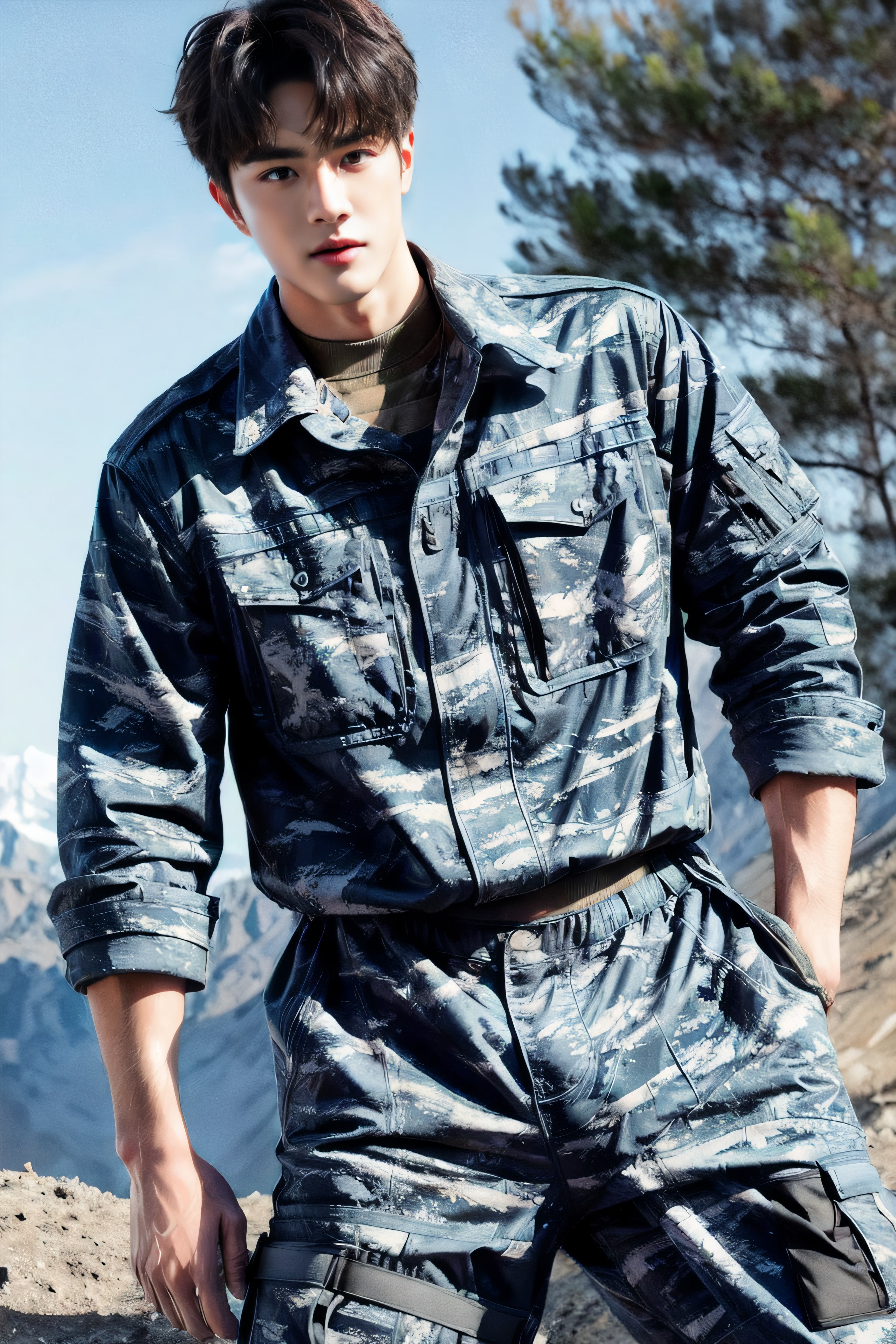 Handsome idol’s outdoor military training before debut (78 Pictures) Gold Member Or Above - 2024-02-17