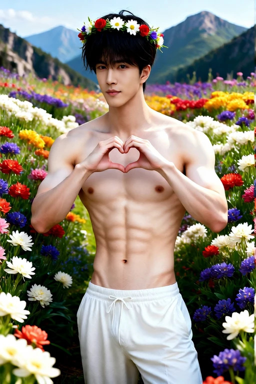 Boy in a sea of ​​flowers（45 + 23 Pictures) Gold Member Or Above - 2026-05-26