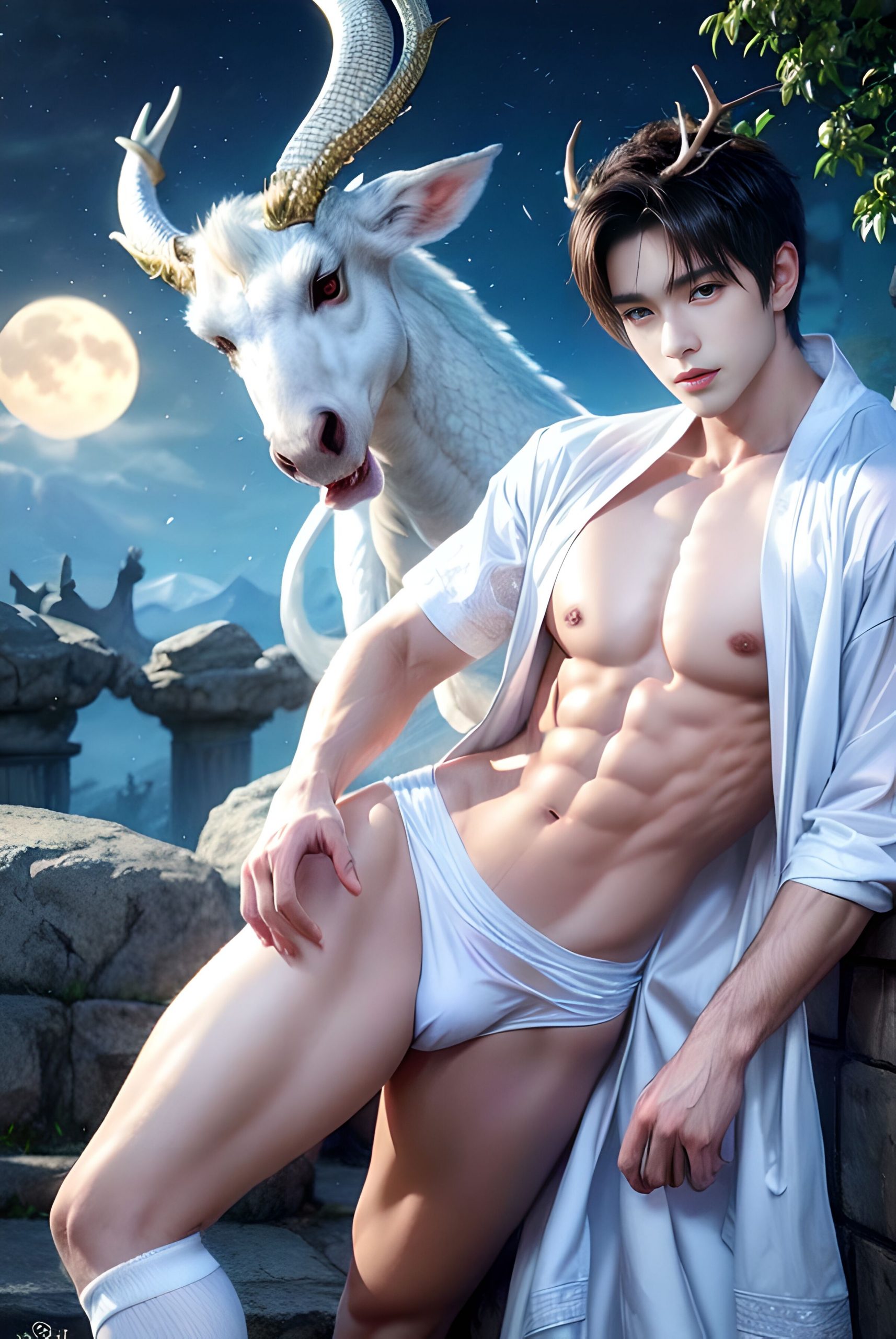 Dragon prince, Milu deer prince Fantasy Style NSFW Part1 (136 Pictures) Gold Member Or Above - 2023-06-20