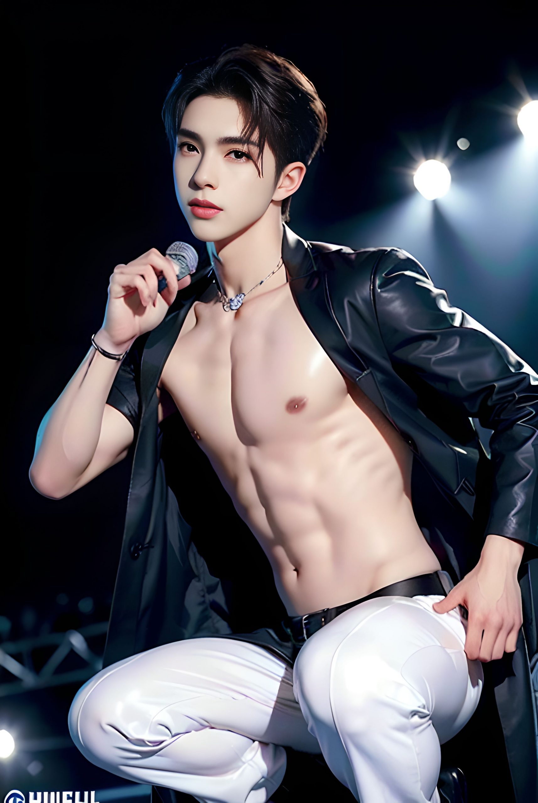 Handsome idol in KPOP style NSFW Show Buttocks on the stage Preview (6 Pictures) Free - 2023-06-07