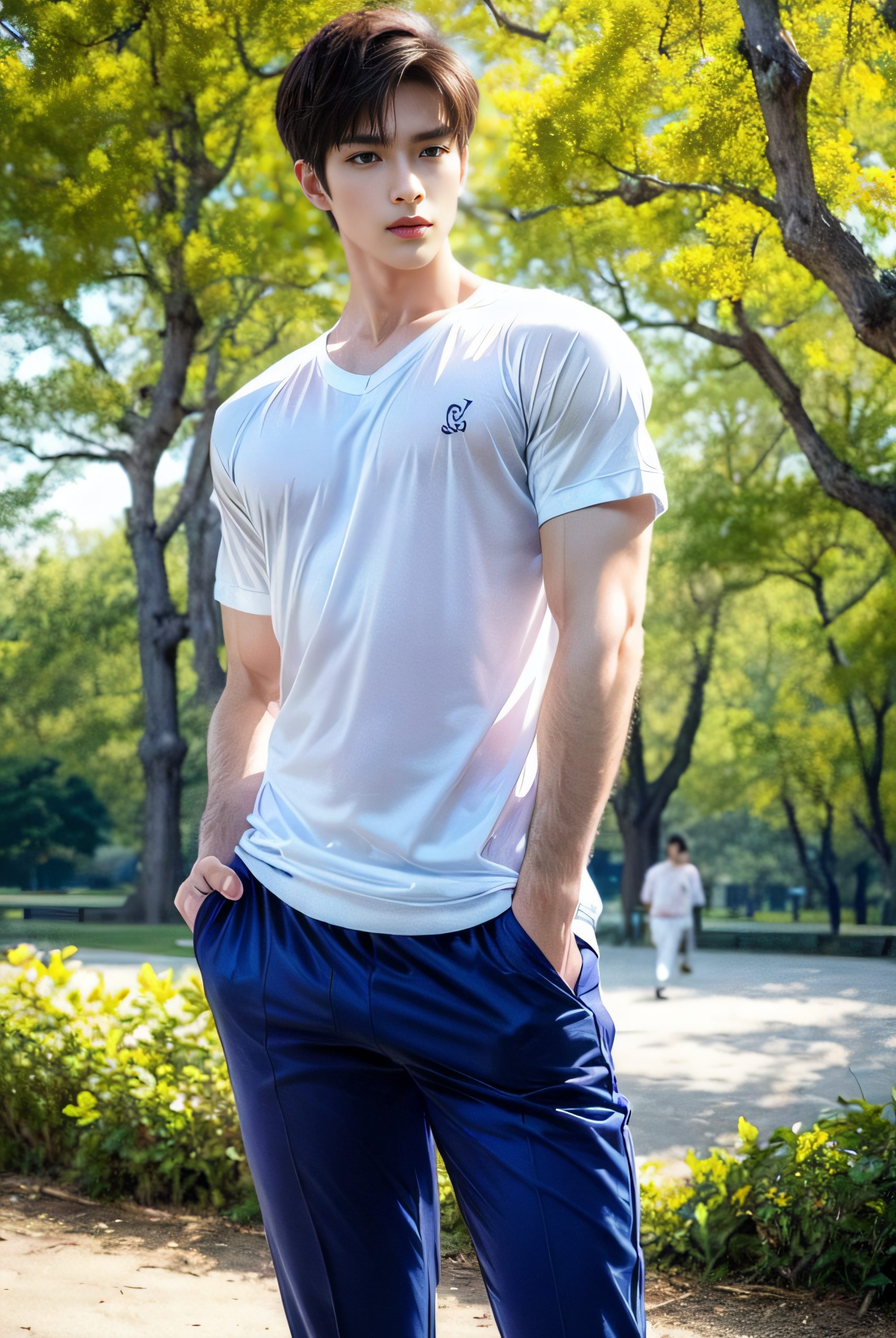 Handsome KPOP Idol exhibitionism in the park PartA NSFW (54 Pictures) Gold Member Or Above - 2023-07-15