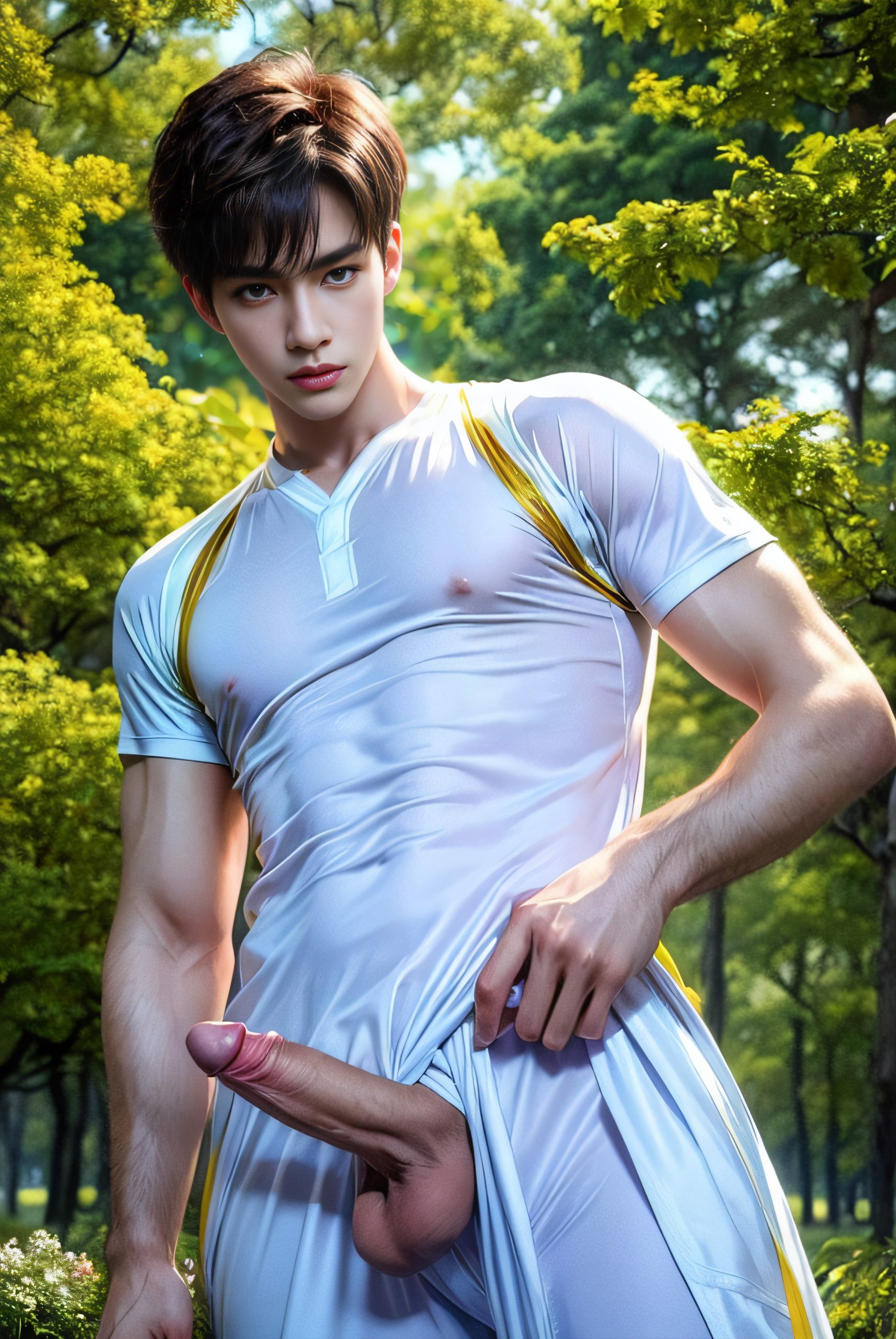 Handsome KPOP Idol exhibitionism in the park PartB NSFW (61 Pictures) Gold Member Or Above - 2023-07-15