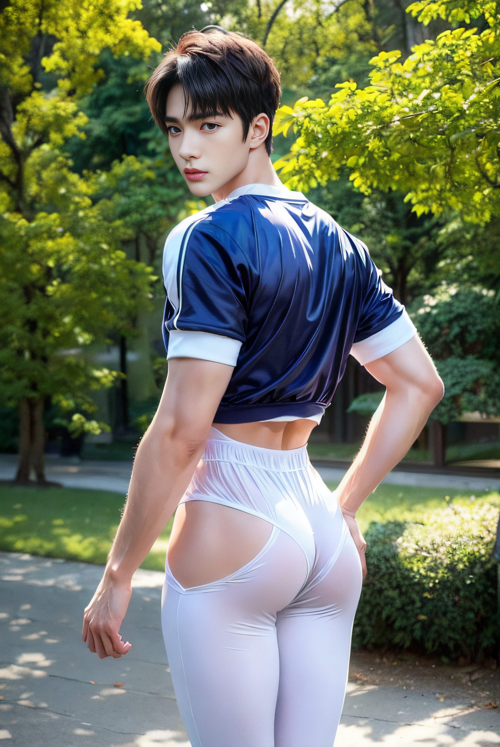Handsome KPOP Idol exhibitionism in the park PartF NSFW (66 Pictures) Gold Member Or Above - 2023-07-19